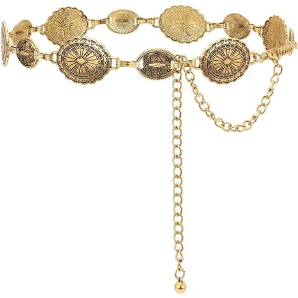Western Belts for Woman Gold-matte - Picture 1 of 6